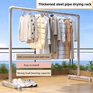 Drying rack floor-to-ceiling household movable bedroom cool clothes rack balcony hanging clothes rac
