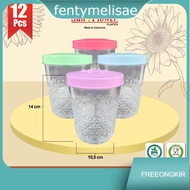 Fentymelisae (6 pcs) Plastic Jars / Leaf Jars / Eid Jars / Round Jars / Sakura Sunflower Jars