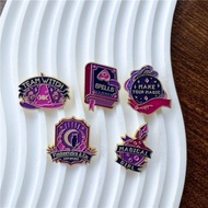 Cartoon Cartoon Purple Magic Props Brooch Wizard Hat Crystal Ball Book Potion Alloy Badge Clothes Ba