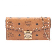 【二手】 MCM PATRICIA Visetosブラウン/黑色單肩包 其他 Visetos 鏈條錢包 女士