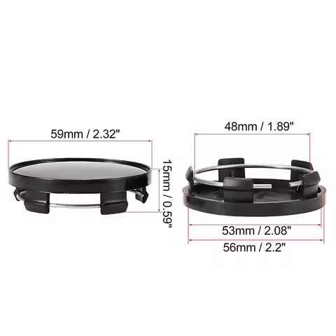 Cover Car Wheel Center Cap 4pcs 59mm ABS Plastic Accessories Auto Black Car Clips Fittings For Parts