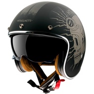 MT HELMET LE MANS 2 SV DILER A2 MATT GREY CAFE RACER
