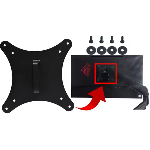 Metal - VESA Wall Mount Adapter for HP OMEN X25 X25F Monitor Bracket Mounts to Stand / Arm / Desk Mo