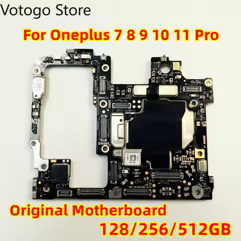 Motherboard Original For OnePlus 7 8 9 10 11 12 Pro 5G 1+ Main Board Logic Chips Circuit Flex Well U