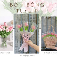 [GIFT] Bouquet of 1 tulip made of rubber, handmade flowers are ready-made as a meaningful graduation