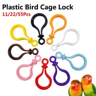 Round Bird Cage Lock Plastic Nti-escape Parrot Cage Door Buckle Bird Accessories