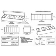 ACCECORIES DRAWER BY REQUEST 6 SECTIONS 7 ROOMS