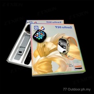 Jam Pintar T20 Ultra 2 49MM dengan Set Tali 4-dalam-1 dan Pengecasan Wayarles