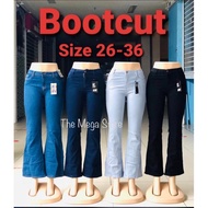🇲🇾BOOTCUT JEANS FOR LADIES KAIN DENIM BERGETAH READY STOCK 26-36 BOOTCUT WOMEN"S SELUAR JEAN'S BOOTC