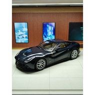 1/43 Hot Wheels Elite Ferrari F12 Berlinetta Dark Night Blue Alloy Car Model Hardcover Edition Matte