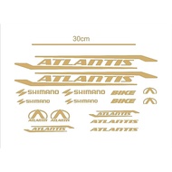 Bicyclecutting stiker Atlantis