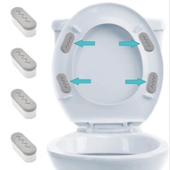 4pcs Toilet Seat Bumper, Bidet Seat Bumpers With Strong Buffer And Adhesive Function For Bidet Attachment, Keep Your Toilet Seat More Secure And Comfortable Toilet Bumper