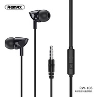 REMAX RW-106 3.5mm Wired Earphone For Calls & Music