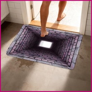 Optical Illusion Rug 31.5 X 19.7 Inch Non-Slip Fun Mat 3D Hole Carpet for Halloween Thanksgiving Hom