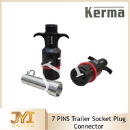 KERMA 7-Pin Trailer Plug 7-Pole Wiring Connector Adapter Socket