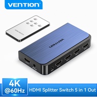 Vention HDMI Splitter 5 x 1 4K 60Hz HDMI Switch 5 in 1 Out HDMI Switcher HDMI Port Hub HDMI Spliter 