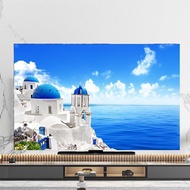 Custom pattern modern New Style High-End tv cover Cloth  lace  smart tv dust flat screen monitor protection hanging desktop LCD /32 37 40 42 43 47 48 49 50 52 55inch62705