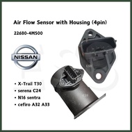 Nissan Sentra N16 Mass Air Flow Sensor with Housing Meter MAF 22680-4M500