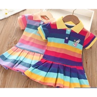 7-eyebrow rainbow dress for girls 8-35 kg