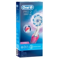 Oral-B Pro 2 [2000] Pink/ Dark Blue Electric Toothbrush