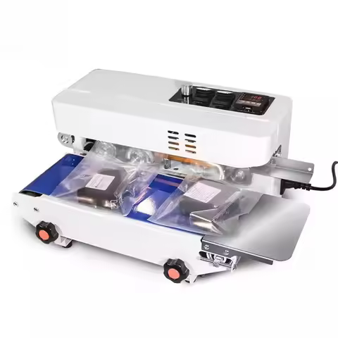 FRC-520 Small Desktop Automatic Continuous Band Sealer for Tea/Aluminum Pouch, Mooncake, Nuts, Snack