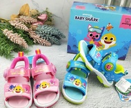 台灣製 Baby Shark PinkFong 碰碰孤可愛電燈涼鞋 閃燈涼鞋 兒童涼鞋