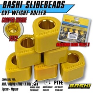 SLIDING ROLLER Y01 1512 BASHI XRIDE NOUVO FINO MIO YAMAHACVT TEFLON RACING SLIDEBEADS