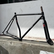 FRAME FIXIE TRACKLOCROSS CLASSIC CROMOLY BRAIN CELES HITAM KLASIK 700C