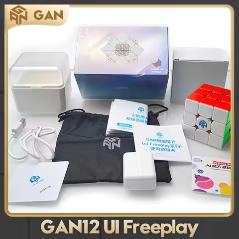 Gan 12Ui Maglev Freeplay 3x3 UV Ai Smart Magnetic Magic Cube 3x3x3 Professional GANCUBE Speed Puzzle