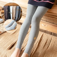 Spring and Autumn Combed Cotton Badge Tights for Girls, Thin Wearable Base Layer Footless Tights for