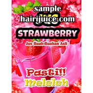 Sticker Air Balang Jus Strawberry Kalis Air ( 9 x 12 inci )