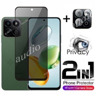 Honor X7c 4G 5G 2in1 Private Screen With Lens Film For Honor X7c HonorX7c 4G 5G Privacy Screen Prote