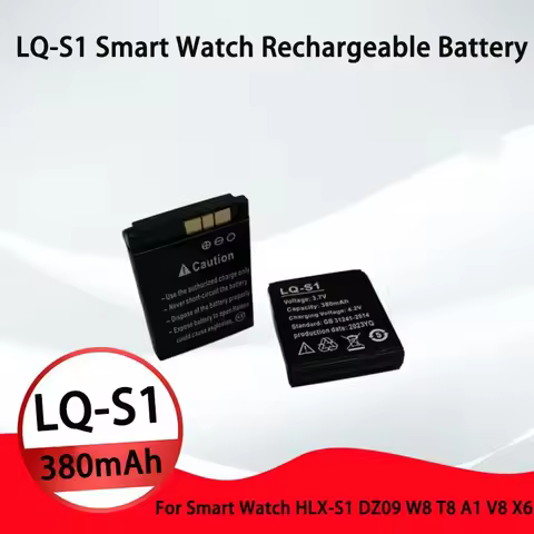PURFIELD LQ-S1 3.7v 380mAh Smart Watch Battery Lithium Rechargeable Battery LQ-S1 Replacement for QW