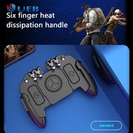 6 ngón tay chơi game trên điện thoại làm mát Gamepad cho pubg tay cầm điều khiển chơi game