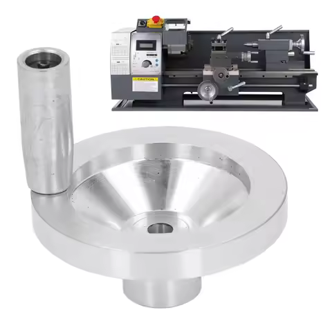 Lathe Handwheel with Handle CNC Aluminum Alloy Hand Wheel for 0618 CJ18 CJ0618A 7x10 7x12 7x14 Lathe