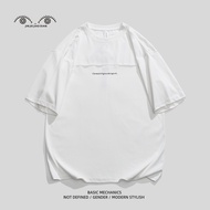 JINJIEJIAODIAN | เสื้อยืด High Street ผ้าฝ้ายคอมบ์หนัก 278g