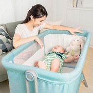 多功能可調式床邊床(附床墊收納袋 可攜式 嬰兒床KM-526)