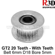 Up Pulley Idler Timing Belt Tension Gt2 W6 D18 B5 20T With Teeth