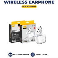 Headset Bluetooth WA03 PRO REXII TWS True Wireless Stereo Earphone