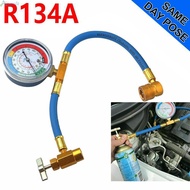 Car R134A Hose A/C Air Conditioning Refrigerant Recharge Hose Gas Gauge Tool Kit