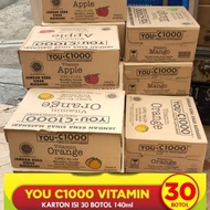 You C 1000 Vitamin Lemon Water Vitami C Orange Apple Mango 140ml/price for one carton contains 30 bo