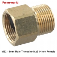 Premium Quality M22 15mm to M22 14mm Female Adapter for Metric Thread Conversion