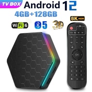 T95Z plus 8K HDR 3D Android 12 TV Box 64GB 128GB Allwinner H618 Quad Core WiFi6 Bluetooth 5.0 Media 