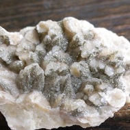 Calcite 湖北產地 虎牙方解石 黃銅礦共生礦 天然礦石 原礦