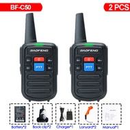 วิทยุสื่อสารล็อต BF-C50วิทยุสื่อสารสองทาง Baofeng UHF 400-470MHz 16ช่องแบบพกพาพร้อม Yzl819-CB ตัวรับ