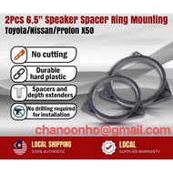 1 PAIR ~ 6.5 INCH Toyota / Nissan Speaker Spacer Speaker Mat Cover Adapter Speaker Spacer Mount Soil