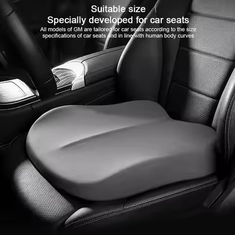 Car Booster Seat Cushion Memory Foam Height All-season Universal Sciatica Relief Pillow Correct Sitt