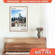 Wall paintings, Oil Paint, Dallas Wall Art, Dallas Poster, Dallas Photo, Dallas Wall Decor, Texas, U