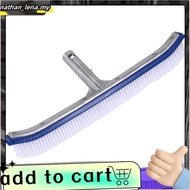 18 Inch Outdoor Pool Wall Brush Swimming Pool Cleaning Tool Aluminum Handle for Pond Spa  Pools Alga