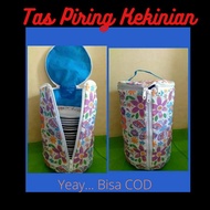 Tas Piring/Sarung Piring Anti Debu Tebal - Tas Piring Jumbo Tebal